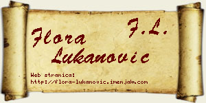 Flora Lukanović vizit kartica